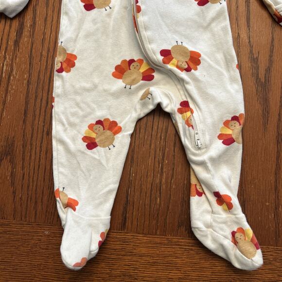 Old Navy Thanksgiving Turkey Outfit Size 6-9 Months Girls Boys Unisex Zip (4) - Picture 4 of 7